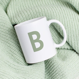Anpassningsbar-grönt - första stora brev-moderna kaffemugg