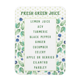 Anpassningsbar Grönt Juice Magnet