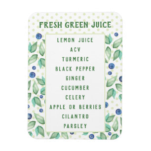 Anpassningsbar Grönt Juice Magnet