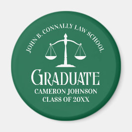 Anpassningsbar Grönt Law School Studenten Keepsak Magnet