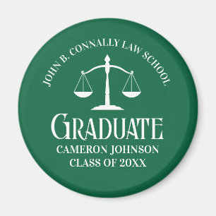 Anpassningsbar Grönt Law School Studenten Keepsak Magnet
