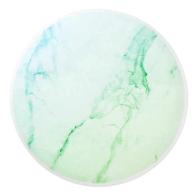 Anpassningsbar Grönt Marble Knopp (Framsidan)