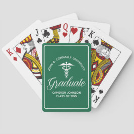 Anpassningsbar Grönt Medical School Studenten Keep Casinokort