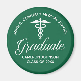 Anpassningsbar Grönt Medical School Studentfest Magnet