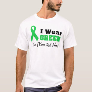 Anpassningsbar Grönt - medvetenhet om menyfliksomr T Shirt