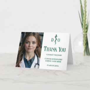 Anpassningsbar Grönt Osteopatisk Medicinsk foto Do Tack Kort