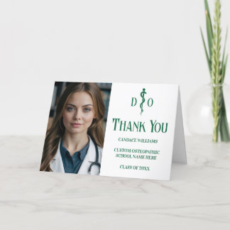 Anpassningsbar Grönt Osteopatisk Medicinsk foto Do Tack Kort