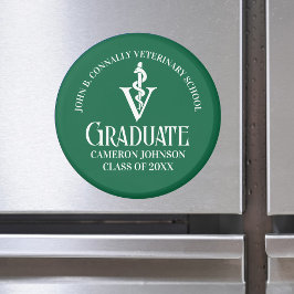 Anpassningsbar Grönt Veterinary School Studenten Magnet