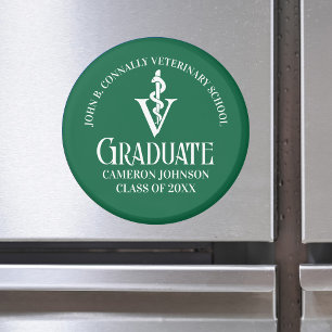 Anpassningsbar Grönt Veterinary School Studenten Magnet