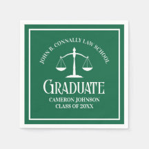 Anpassningsbar Grönt White Law School Studentfest