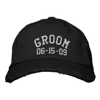 Anpassningsbar groom Embroiderad Hat Broderad Keps