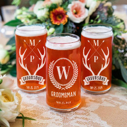 Anpassningsbar Groomsman Beer Glass, 2