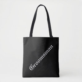 Anpassningsbar Groomsman Tote Bag Tygkasse