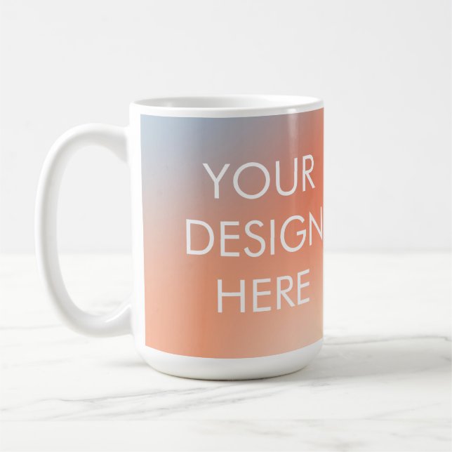 Anpassningsbar Groovy Gradient Coffee Mugg (Vänster)