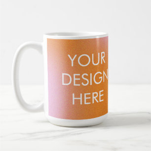 Anpassningsbar Groovy Gradient Coffee Mugg