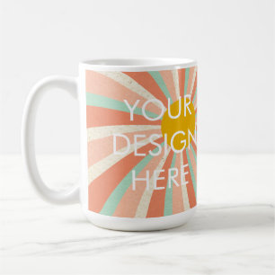 Anpassningsbar Groovy Gradient Coffee Mugg
