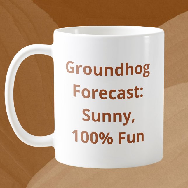 Anpassningsbar Groundhog Weather Kaffemugg (Skapare uppladdad)