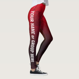 Anpassningsbar Group Namn & Text Women's Leggings