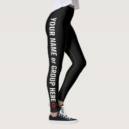 Anpassningsbar Group Namn & Text Women's Leggings
