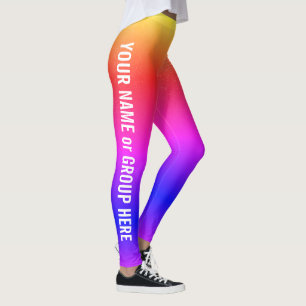 Anpassningsbar Group Namn & Text Women's Leggings