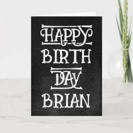 Anpassningsbar Grunge Birthday Card Kort