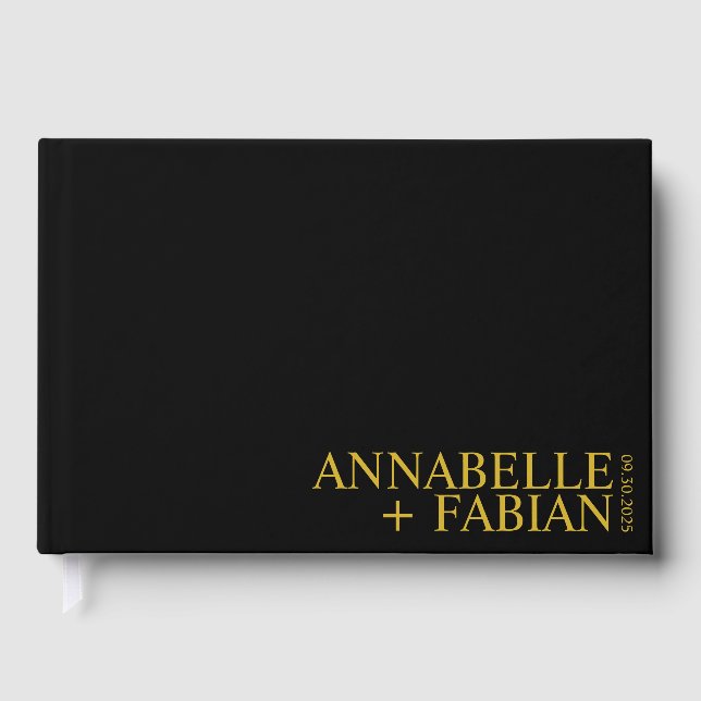 Anpassningsbar Guest Bok, Personlig Luxury Bröllop Gästböcker (Framsida)