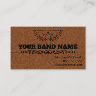 Anpassningsbar Guitar Land Western Band Music Musi Visitkort