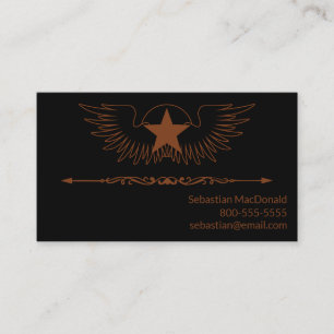 Anpassningsbar Guitar Land Western Band Music Musi Visitkort