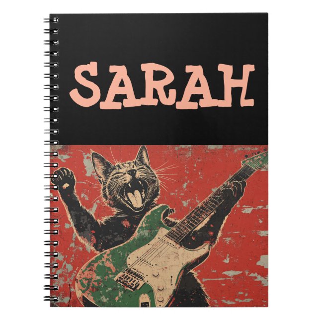 ANPASSNINGSBAR guitar NOTEBOOK Anteckningsbok (Framsidan)