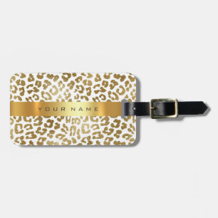 Anpassningsbar Guld Afrika Jaguar Safari Animal Sk Bagagebricka