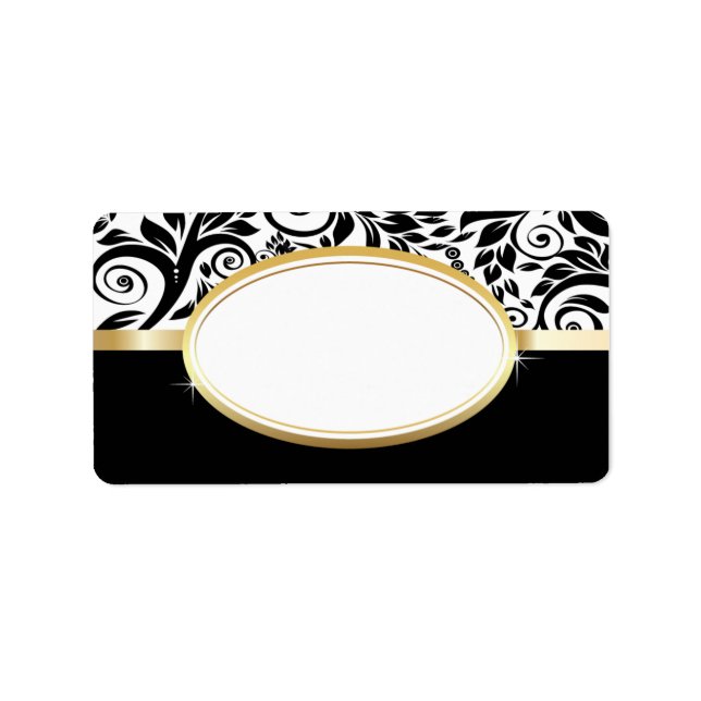 Anpassningsbar Guld-etiketter Adressetikett (Framsidan)