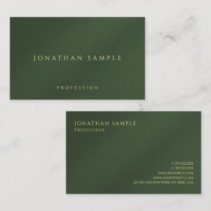 Anpassningsbar Guld Färg Text Glossy Papper lyx Oc Visitkort