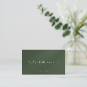 Anpassningsbar Guld Färg Text Standard Semi-Gloss Visitkort
