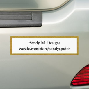 Anpassningsbar Guld Image Namn Business Quote Slog Bildekal