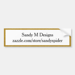 Anpassningsbar Guld Image Namn Business Quote Slog Bildekal