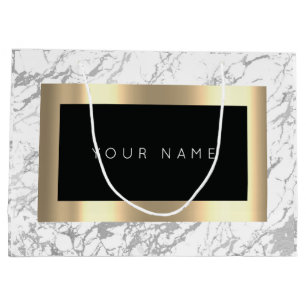 Anpassningsbar Guld Metallisk minimal Marble Grått