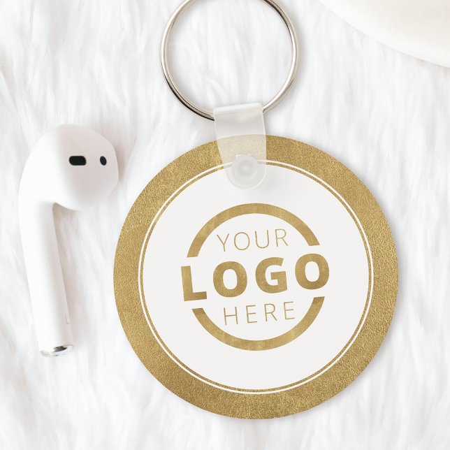 Anpassningsbar Guld PR Business Logotyp Branded Nyckelring (Skapare uppladdad)