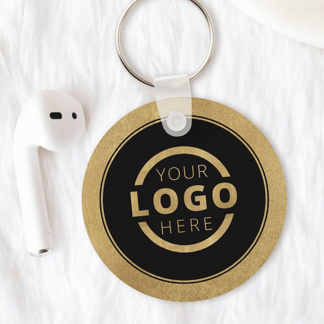 Anpassningsbar Guld PR Business Logotyp Branded Nyckelring (Skapare uppladdad)