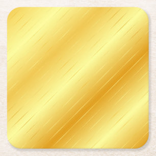 Anpassningsbar Guld: Se Elegant Modern Trendig-mal Underlägg Papper Kvadrat