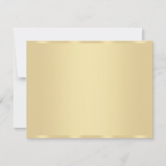 Anpassningsbar Guld: Se tom, modern Elegant för ma Anteckningskort (Framsida)