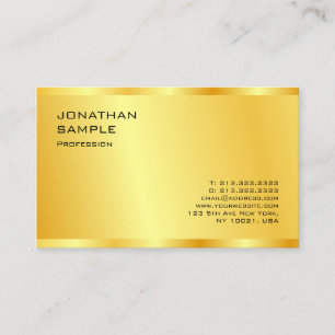 Anpassningsbar Guld ser modern Elegant, Profession Visitkort