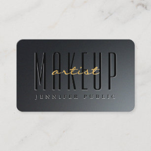 Anpassningsbar Guld-skript Oceania Storlek Makeup  Visitkort