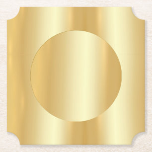 Anpassningsbar Guld Titta tom Elegant Modern Underlägg Papper