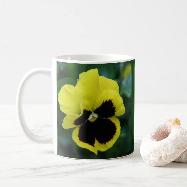 Anpassningsbar Gult Flower Mugg (Med munk)
