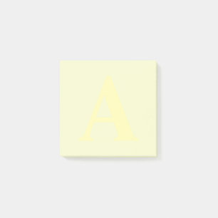 Anpassningsbar Gult Monogram Post-it® Notes Post-it Block