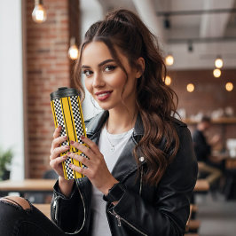 Anpassningsbar Gult och Black Tävling Sport Rand