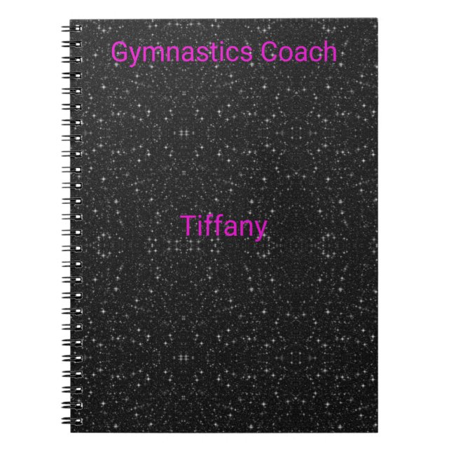 Anpassningsbar Gymnastics Coach Notebook Anteckningsbok (Framsidan)