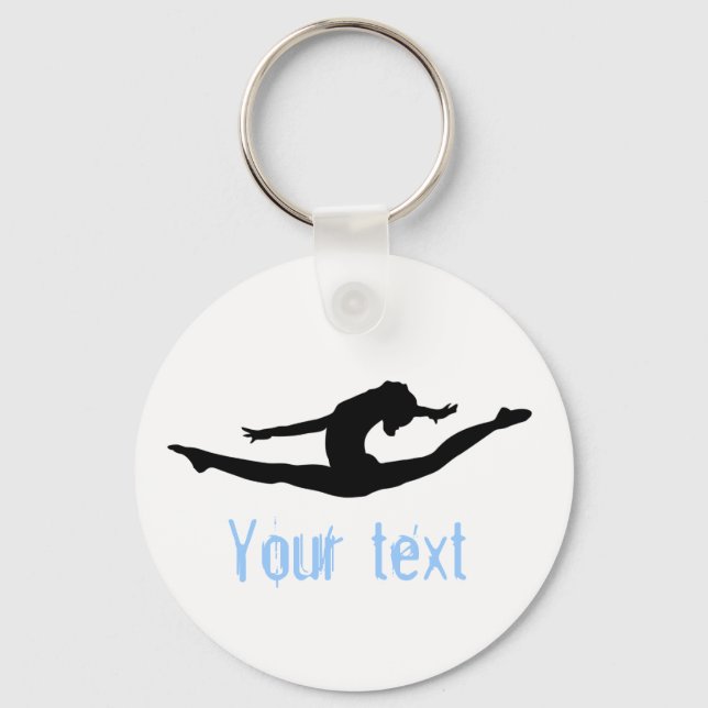 Anpassningsbar Gymnastics Dance Cheer Keychains Nyckelring (Framsida)