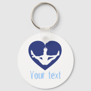 Anpassningsbar Gymnastics Dance Cheer Keychains Nyckelring