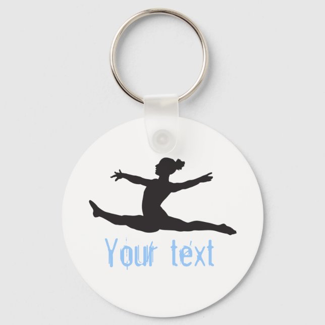 Anpassningsbar Gymnastics Dance Cheer Keychains Nyckelring (Framsida)